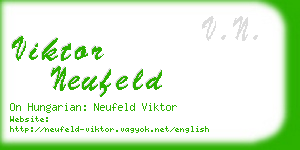 viktor neufeld business card